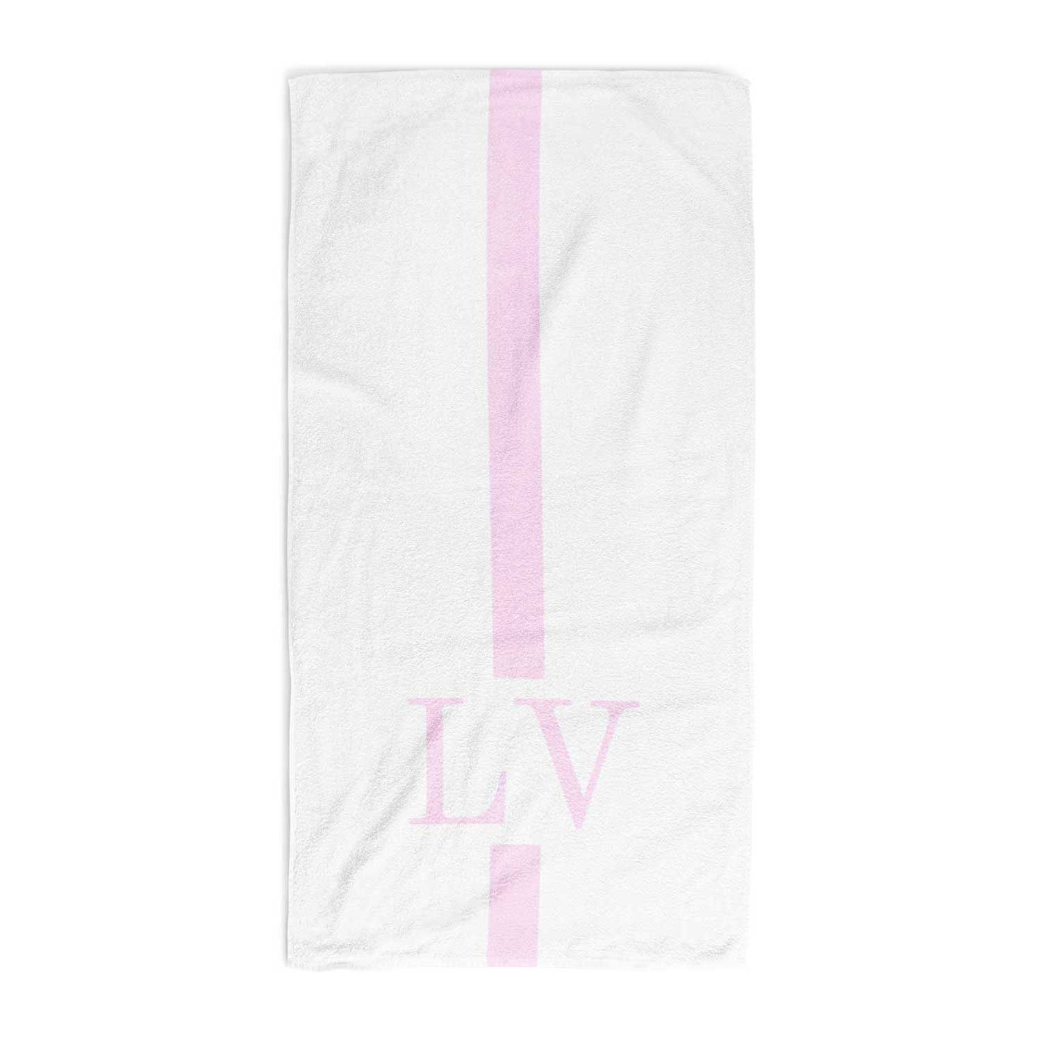 Initial Stripe Personalised Towel